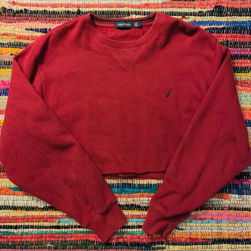 💛 2 for $13 💛 90’s vintage nautica crop sweater